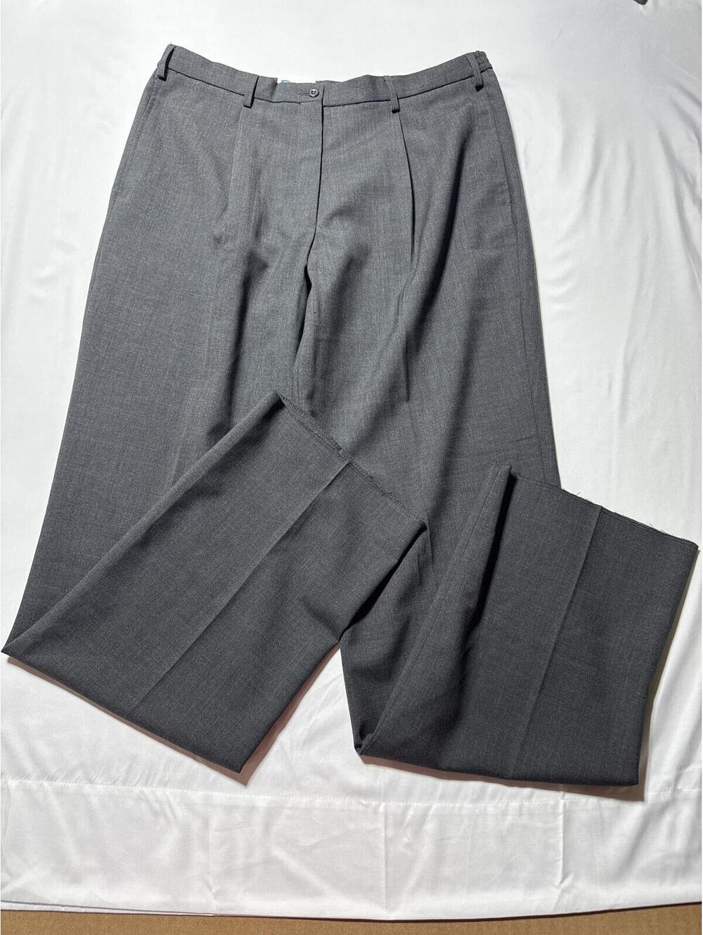 Galls Securitas Dark Gray Wool Blend Uniform Pants Size 16